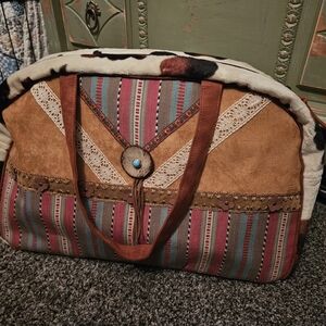 Bohemian Striped Tote Bag